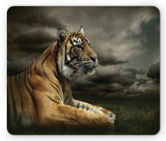 Jungle African Cat Clouds Mouse Pad