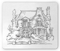 Gothic Mansion Art Mouse Pad