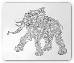 Folkloric Elephant Mouse Pad