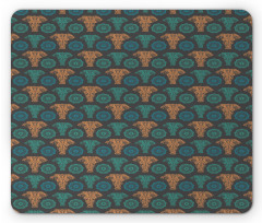 Floral Elephant Mandala Mouse Pad