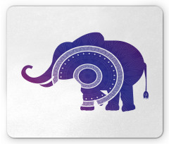 Elephant Calf Mandala Mouse Pad