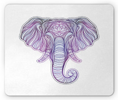 Vivid Elephant and Beads Mouse Pad