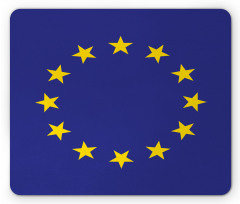 Simple European Union Flag Mouse Pad