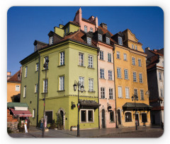 Poland Old Town Houses Scene Mouse Pad