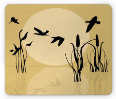 Flying Birds over Lake Sun Mouse Pad