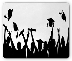 Graduates Silhouettes Mouse Pad