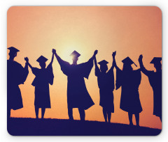 Students in Cap and Gown Mouse Pad