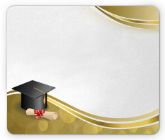 Cap and Ribbon Diploma Mouse Pad