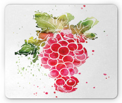 Splashed Watercolor Fruits Mouse Pad