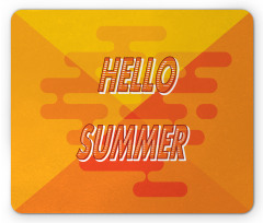 Abstract Design Hello Summer Mouse Pad