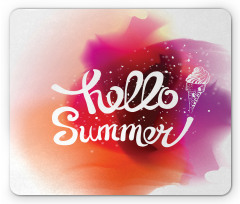 Hello Summer with Ice Cream Mouse Pad