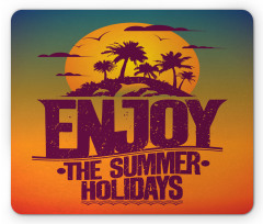 Tropical Island Enjoy Summer Mouse Pad