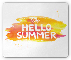 Sun Pattern Hello Summer Mouse Pad