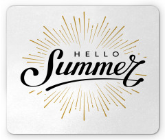 Simple Summer Hand Lettering Mouse Pad