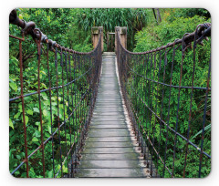Rope Bridge in a Rainforest Mouse Pad