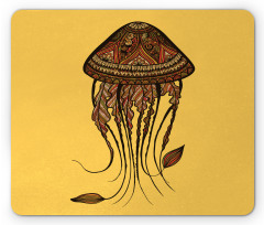 Abstract Jellyfish Mouse Pad