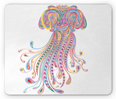 Doodle Abstract Colorful Mouse Pad