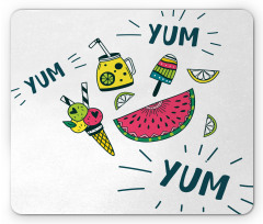 Summer Tastes and Lettering Mouse Pad