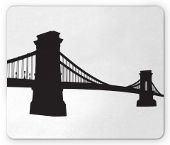 Chain Bridge Budapest Art Mouse Pad