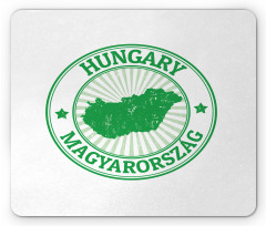 Europe Country Name and Map Mouse Pad