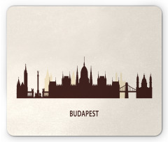 Silhouette of Budapest City Mouse Pad