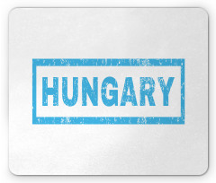 Country Name Stamp Style Mouse Pad