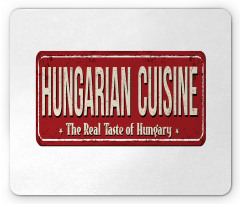 Hungarian Cuisine Vintage Mouse Pad