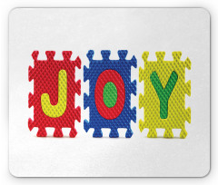 Joy Lettering Pieces Mouse Pad