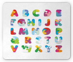 Alphabet Letters Fun Mouse Pad