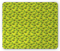 Happy Smiling Fruits Cartoon Mouse Pad