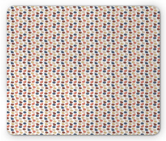 Pastel Colorful Fruits Pattern Mouse Pad