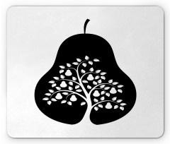 Monochrome Tree in a Fruit Mouse Pad