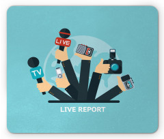 News Time Live Reporters Mouse Pad