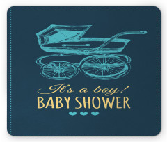 Vintage Boy Stroller Mouse Pad