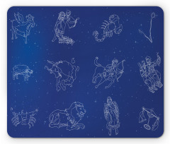 Horoscope Constellation Sky Mouse Pad