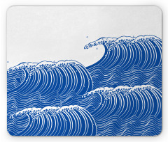 Wave Splashes Aquatic Mouse Pad