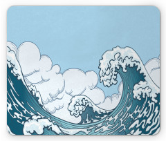 Tsunami Wave Scene Mouse Pad