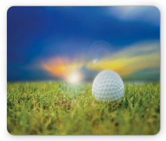 Ball on the Teeing Ground Lawn Mouse Pad