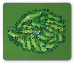 Setting with Water Hazards Mouse Pad