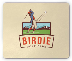 Birdie Golf Club Advertisement Mouse Pad