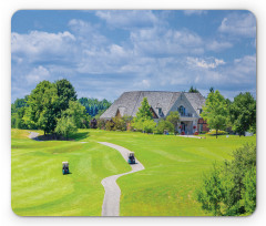 Scenic Countryside Golf Field Mouse Pad