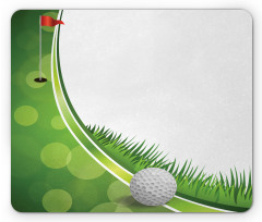 Tee Box with Flag Abstract Mouse Pad