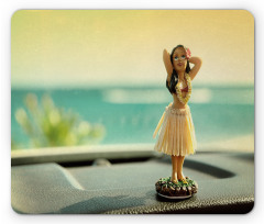 Dancer Doll in the Car Mouse Pad