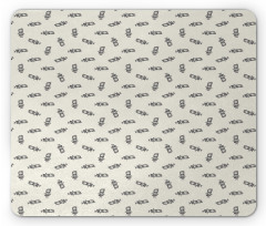 Dancers Pattern Caribbean Mouse Pad