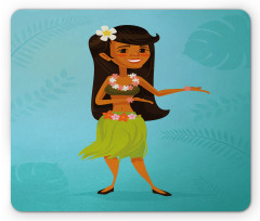 Dancer Hibiscus Flowers Mouse Pad