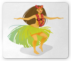 Woman on a Beach Aloha Mouse Pad