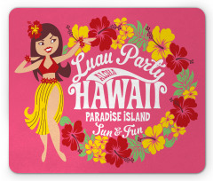 Luau Party Aloha Paradise Mouse Pad