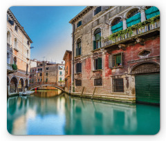Italy City Water Canal Mouse Pad