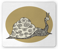 Slug with Antennas Pattern Mouse Pad