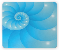 Depth of Ocean Nautical Shell Mouse Pad